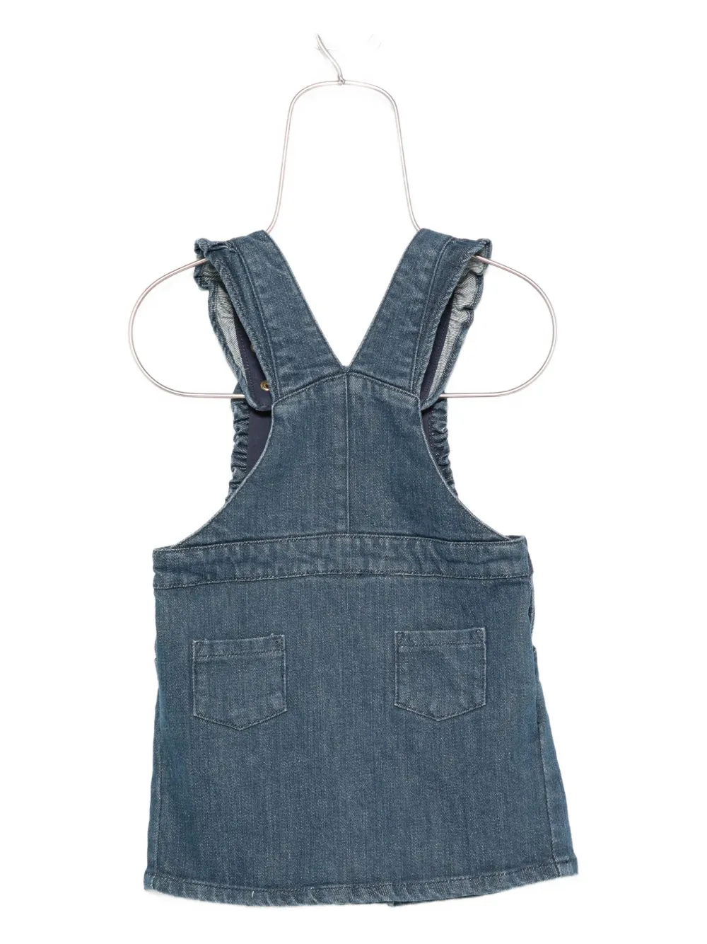 Tartine Et Chocolat ruffled-straps pinafore dress Blauw