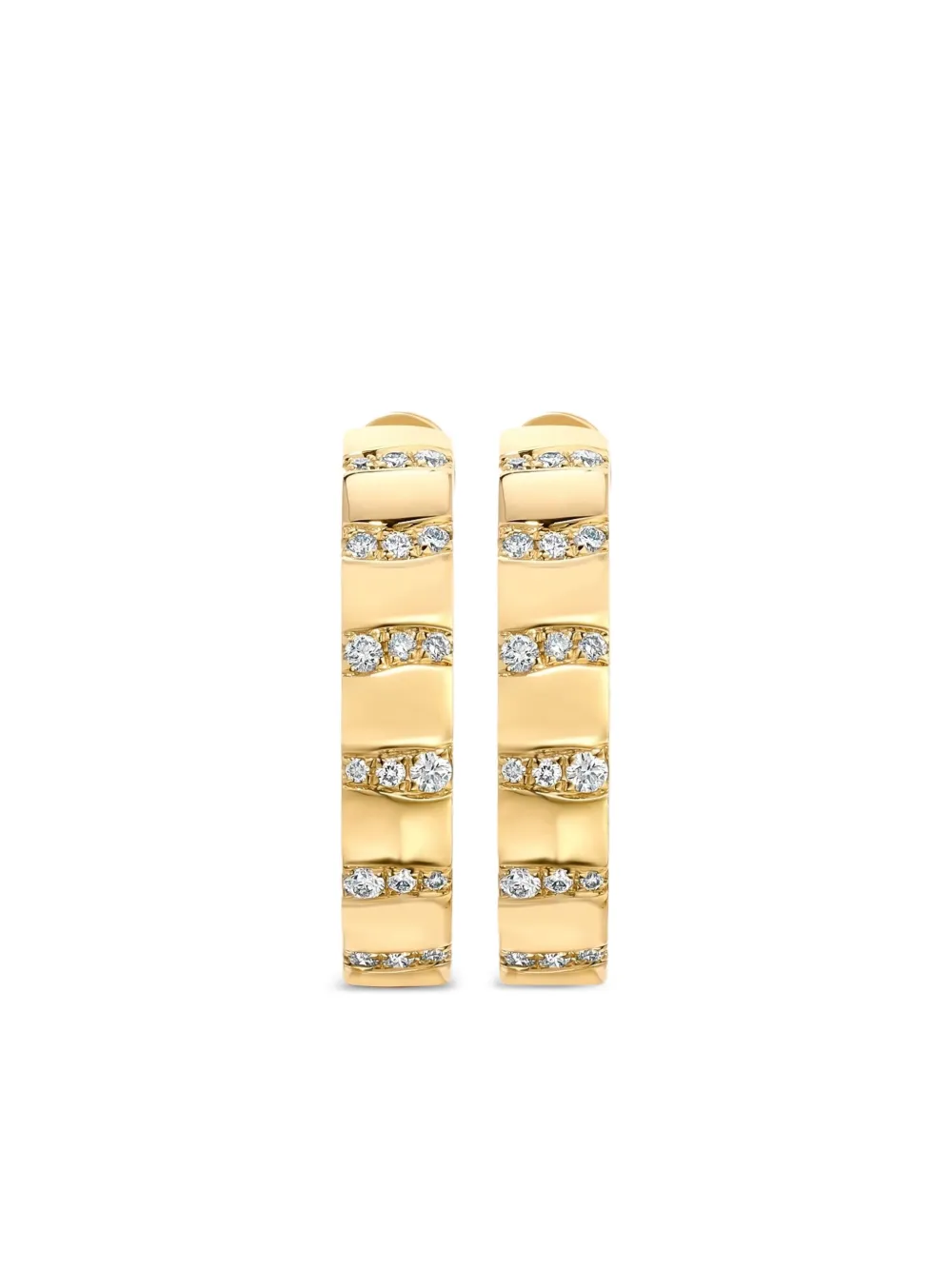 graziela 18kt Alma dos Rios Gelbgoldohrringe mit Diamanten | Gold | Image 1