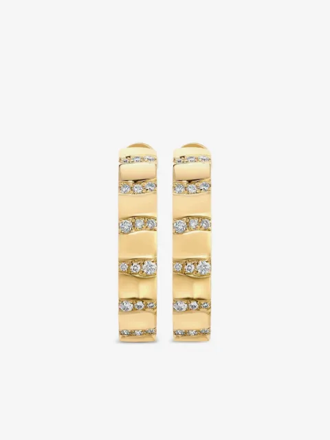 graziela 18K yellow gold Alma dos Rios diamond earrings