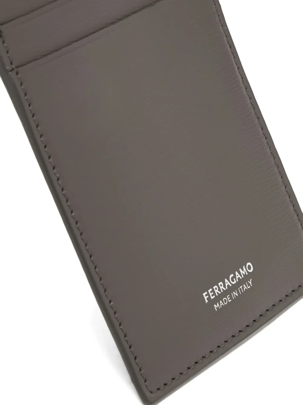 Ferragamo Pasjeshouder met logo Grijs