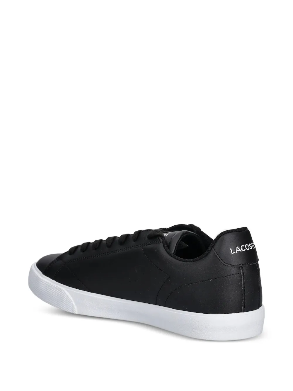 Lacoste leather logo-detail sneakers Black