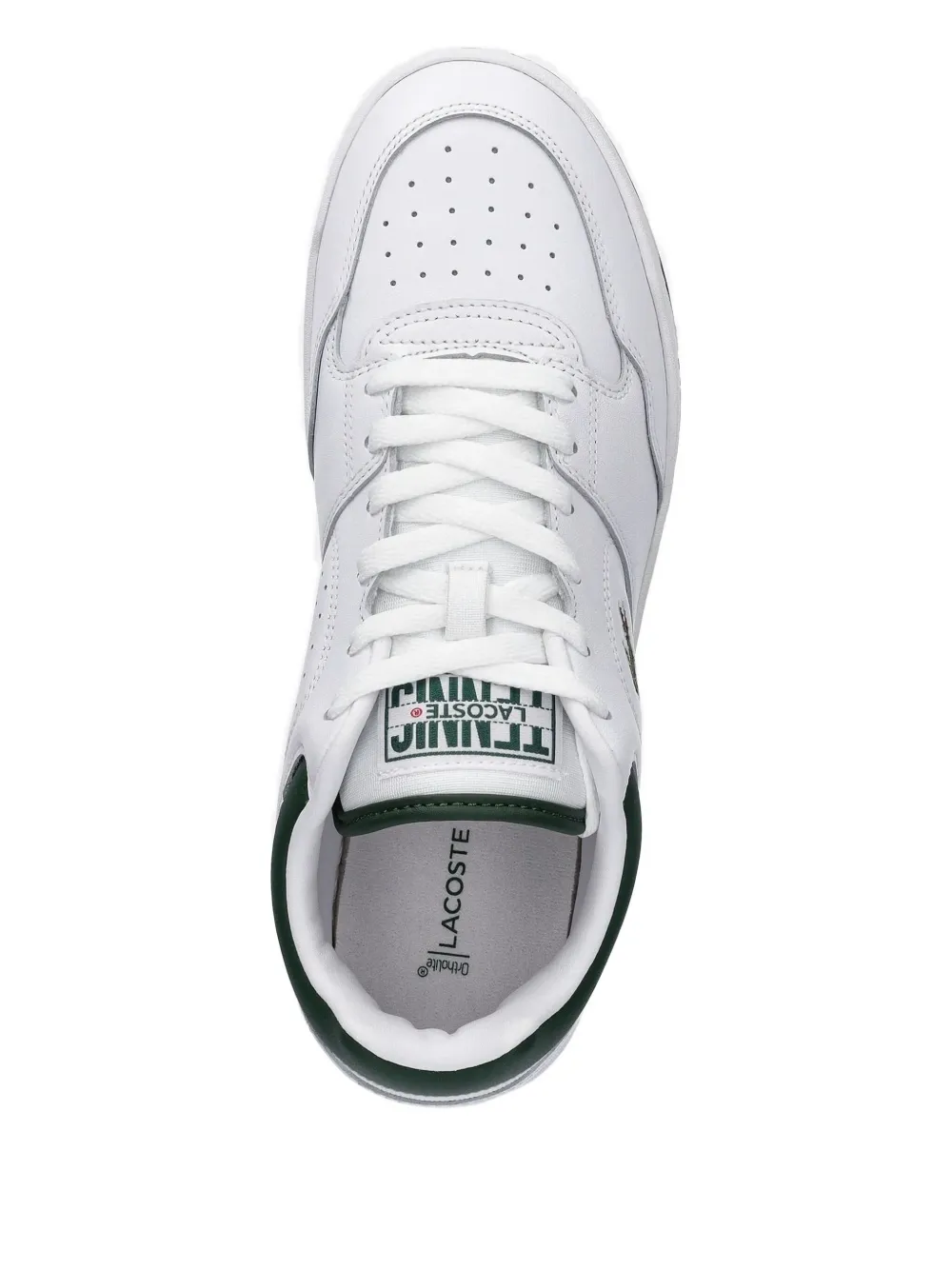 Lacoste Leather Logo-detail Sneakers In White