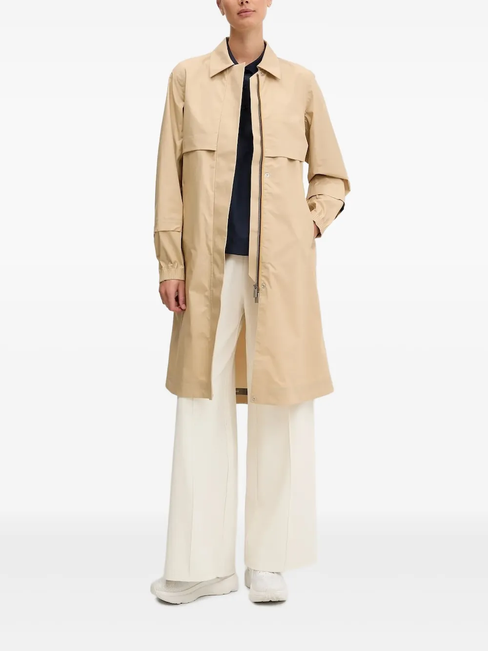 Lacoste perforated-panel polo shirt - Blu