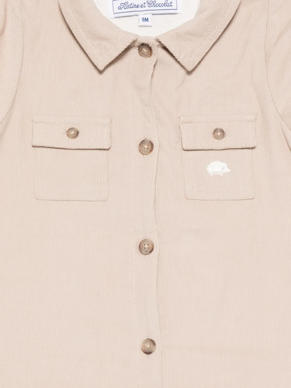 Tartine Et Chocolat button-fastening romper Beige