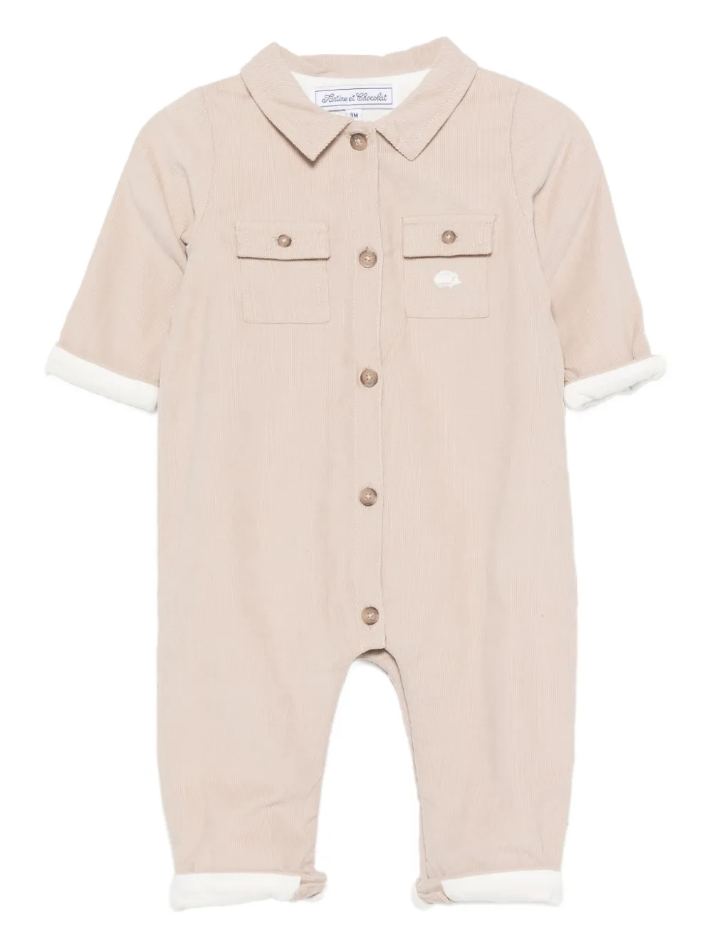 Tartine Et Chocolat button-fastening romper Beige
