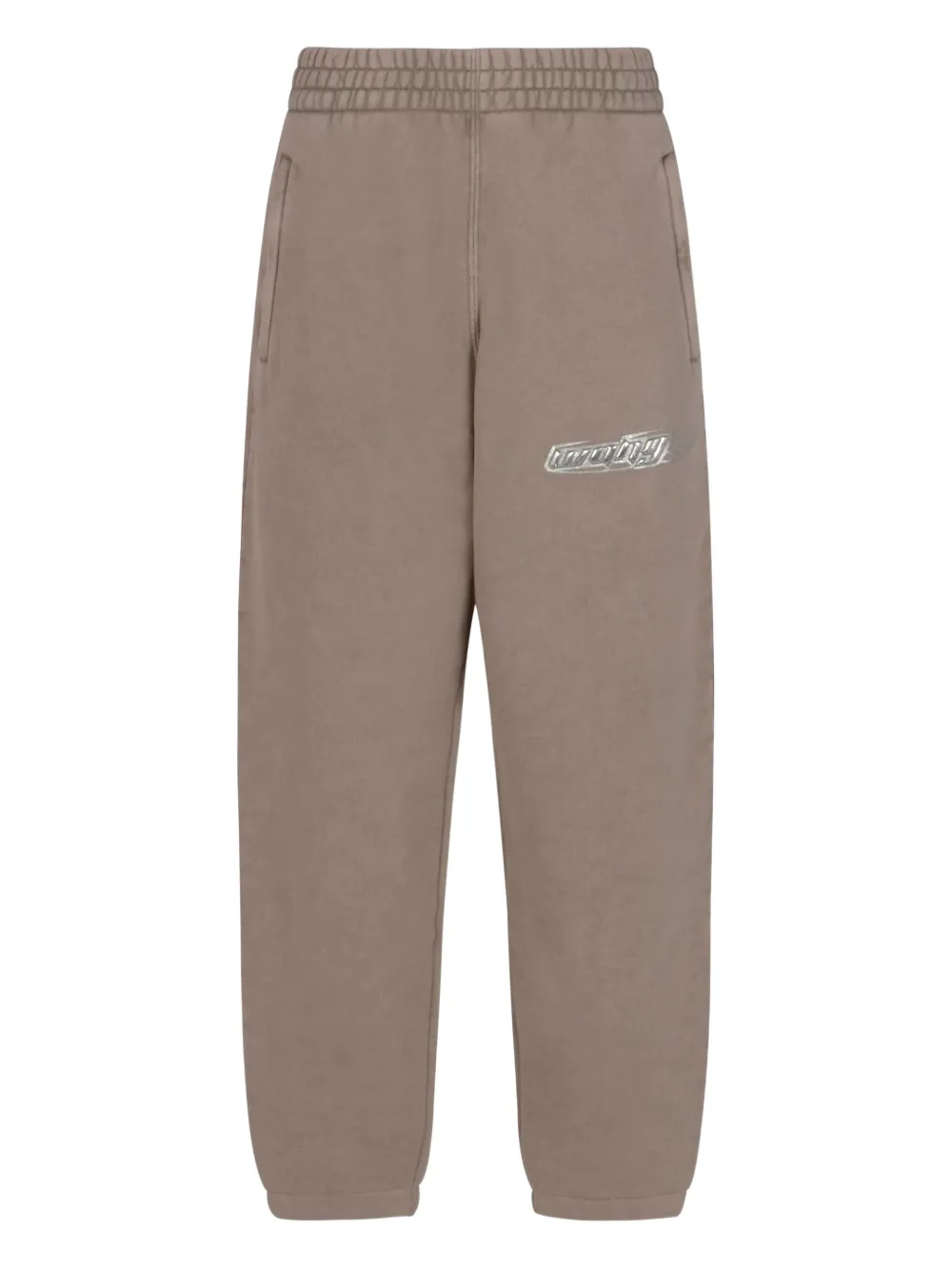 Alexander Wang logo-patch track pants | Neutrals | Image 1