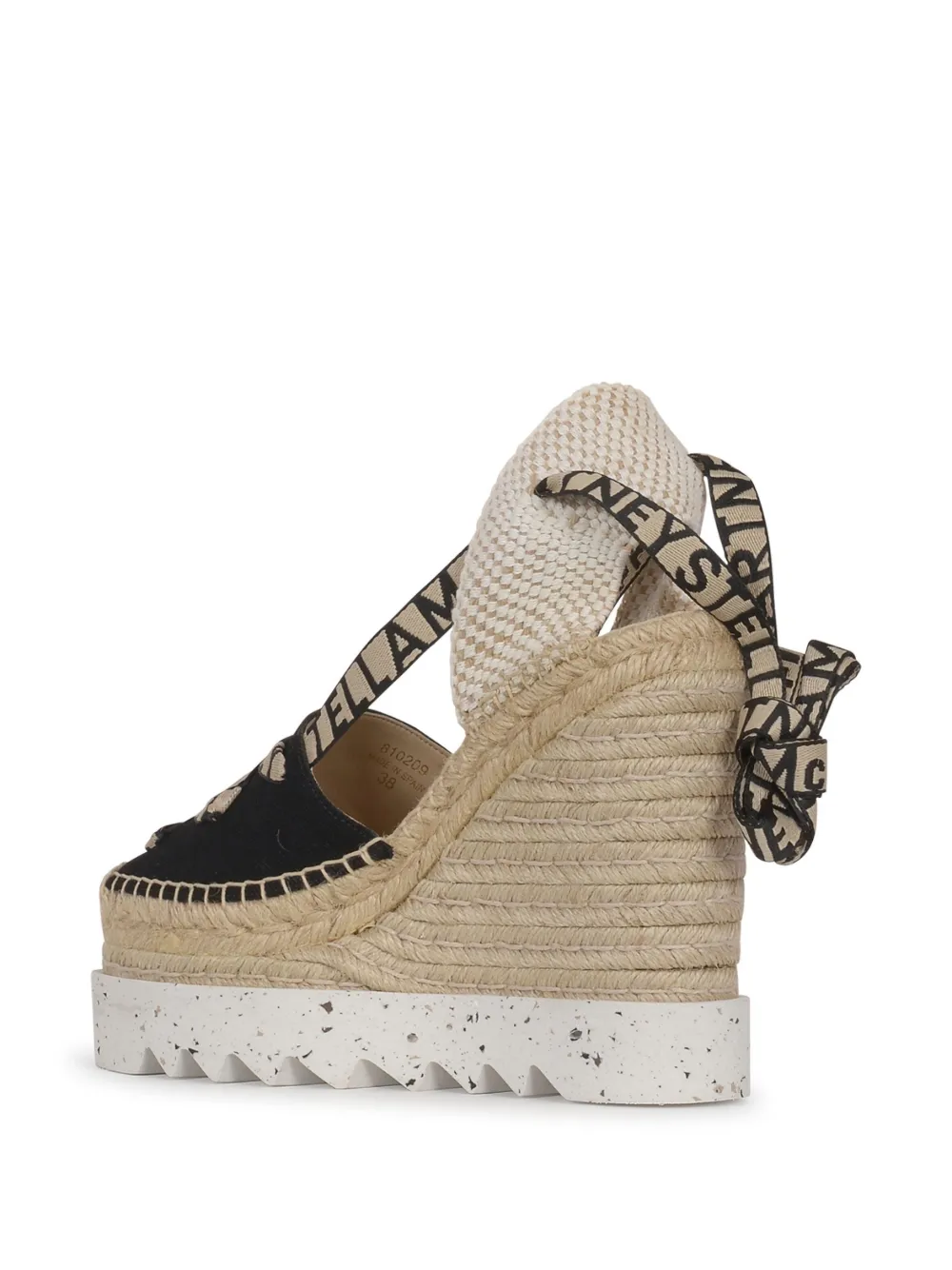 Stella McCartney Gaia espadrilles met plateauzool en sleehak Beige