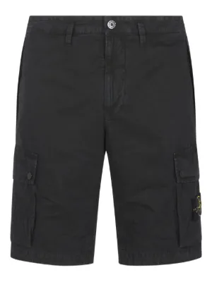 ストーンアイランド　バミューダショーツ ハーフカーゴパンツ　ネイビー W30 ストーンアイランド バミューダショーツ ハーフカーゴパンツ