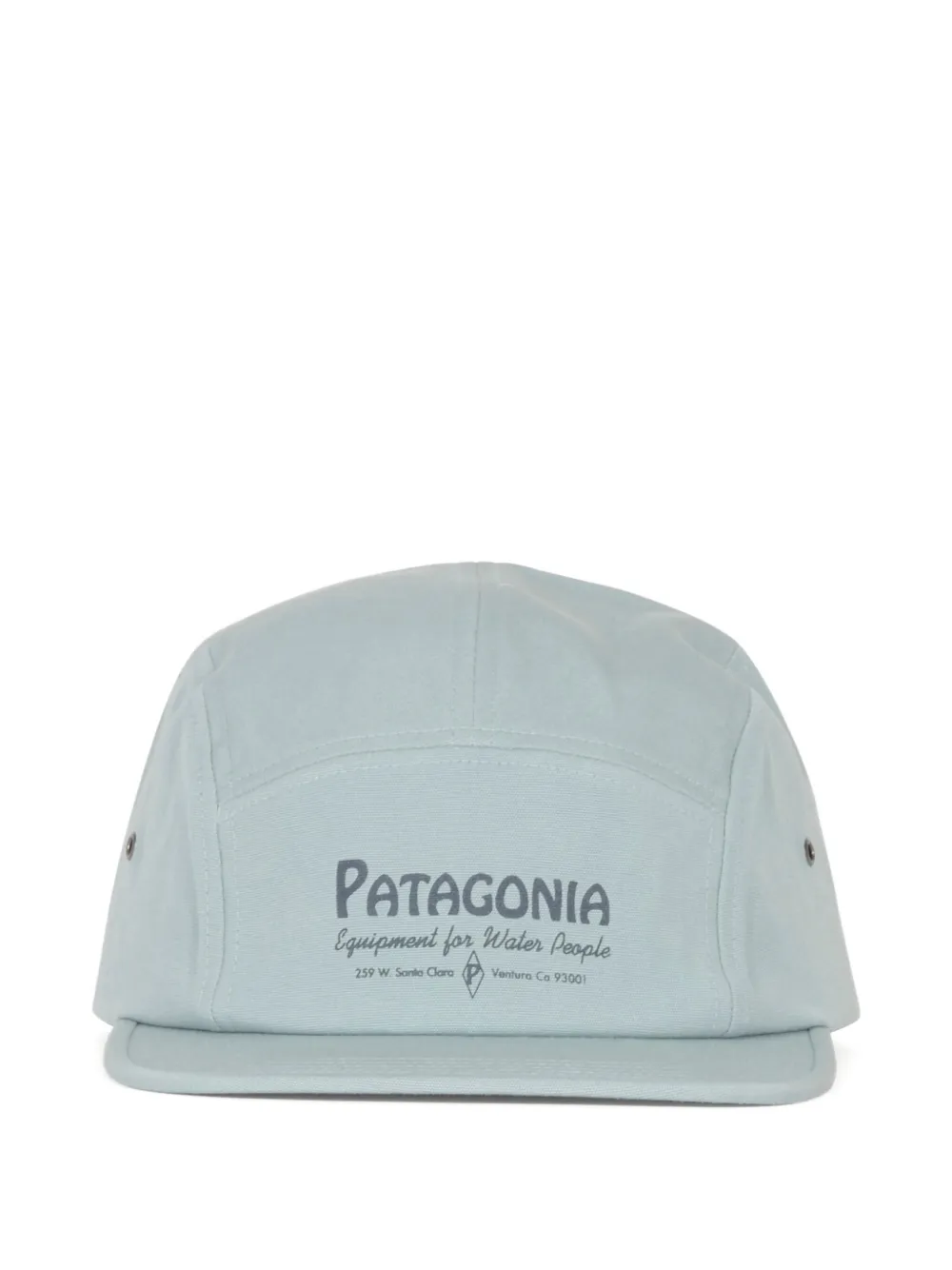 Patagonia logo-embroidered five-panel baseball cap Blauw