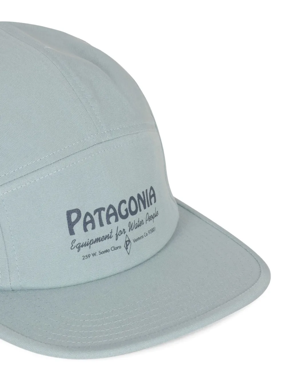 Patagonia logo-embroidered five-panel baseball cap Blauw