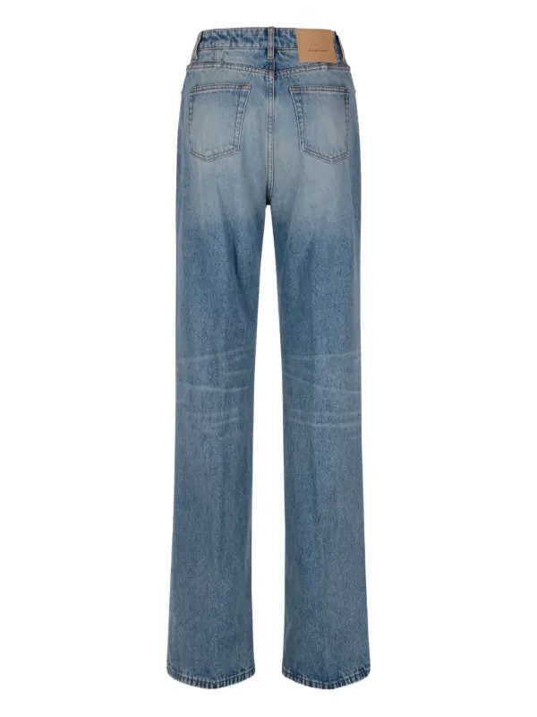 【Ami Paris】 High-riseストレートジーンズ AMI Paris high-rise Jeans | Blue | FARFETCH TR
