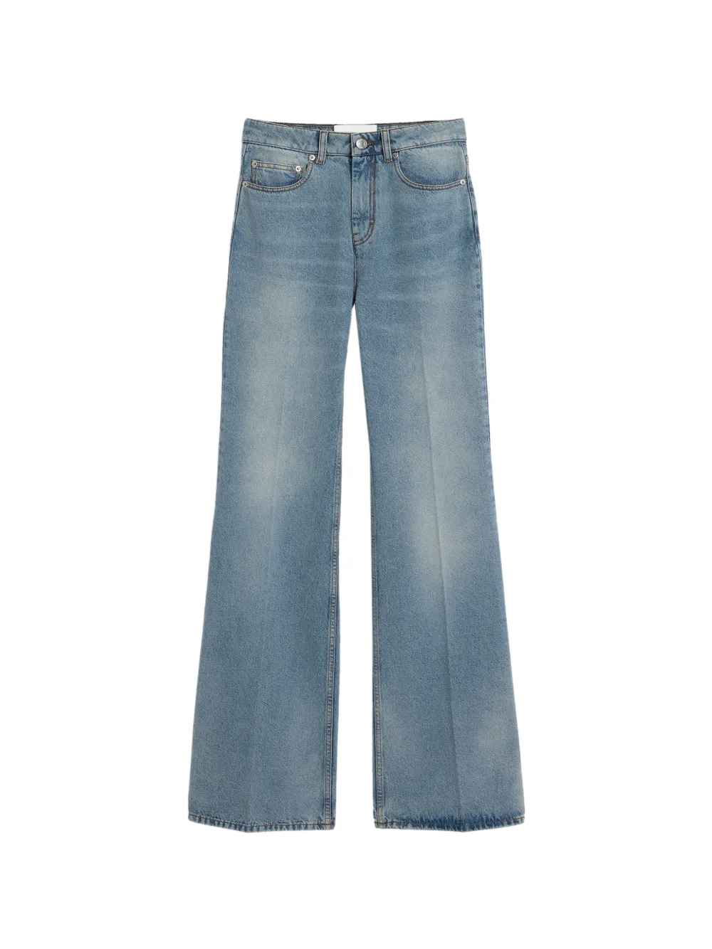 AMI Paris blue flare-fit cotton jeans