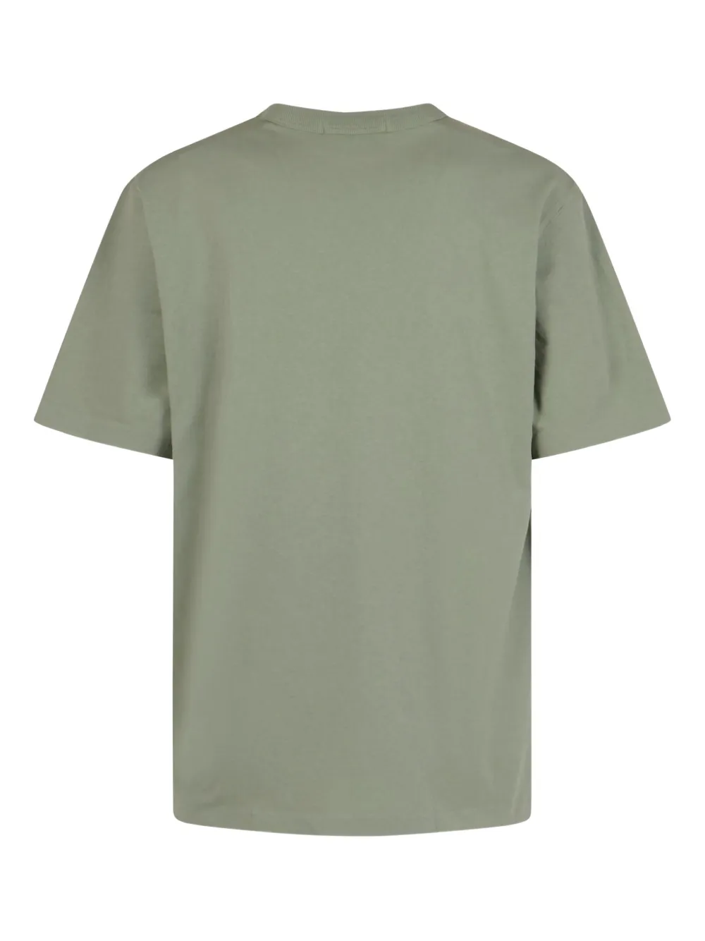 Stone Island Katoenen T-shirt met geborduurd logo Groen