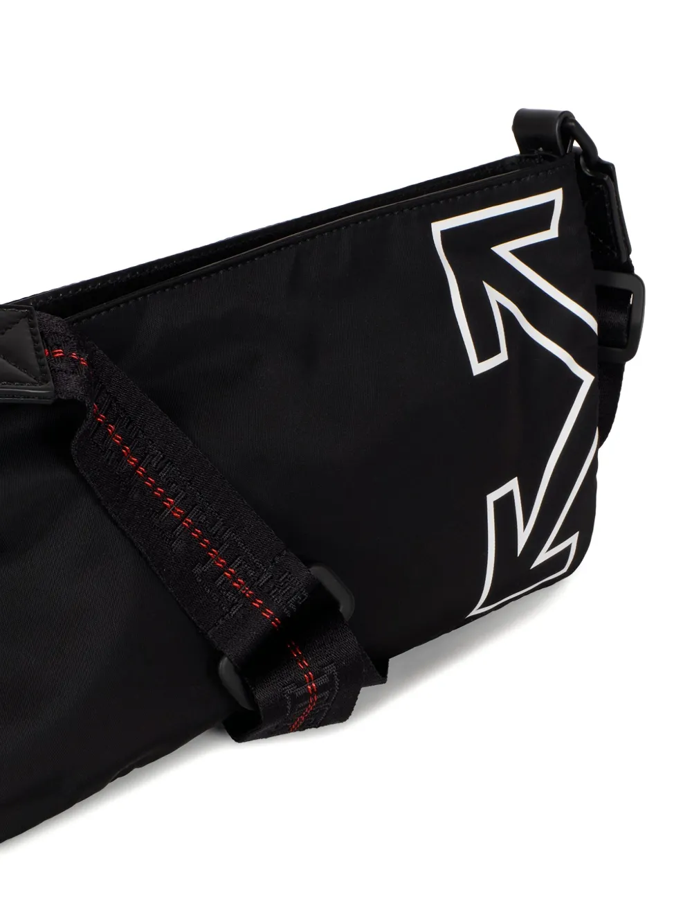 Off-White Schoudertas met Arrows-print Zwart
