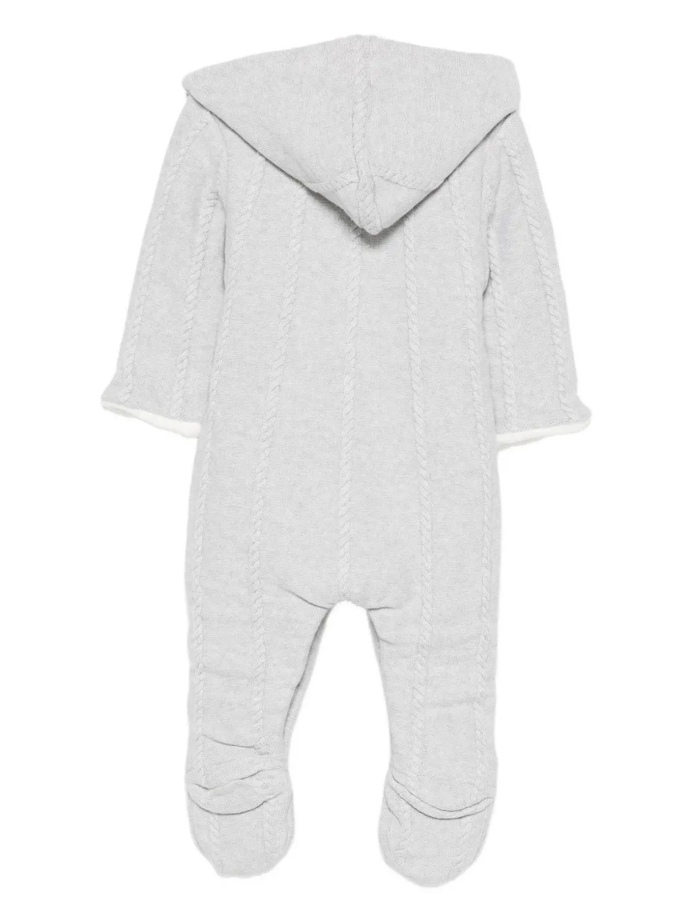 Tartine Et Chocolat cable-knit hooded pajamas Grijs