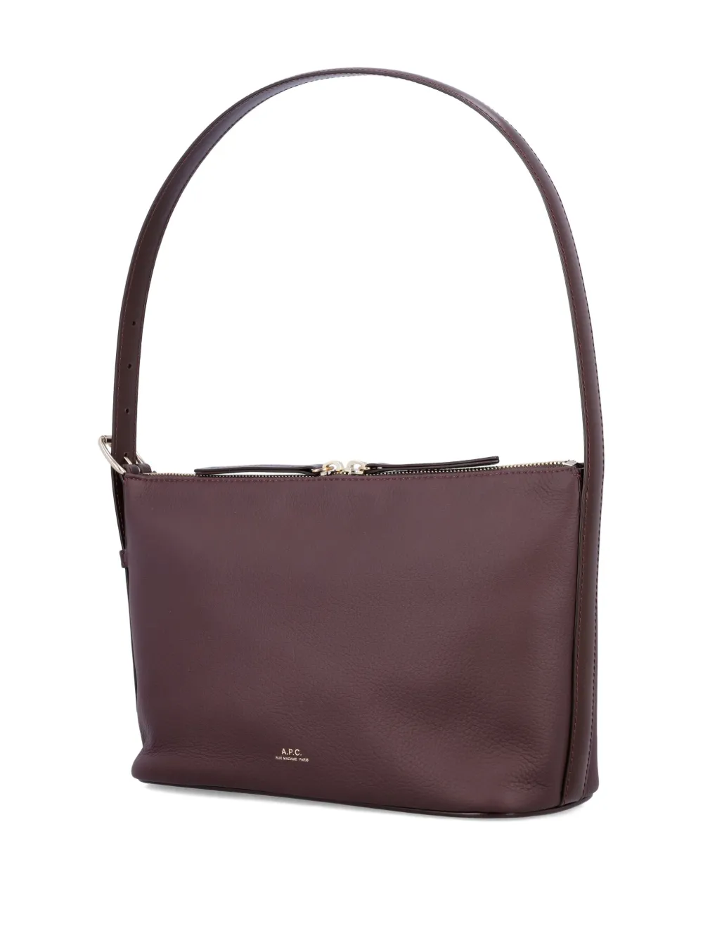 A.P.C. Vera leren schoudertas met rits Rood