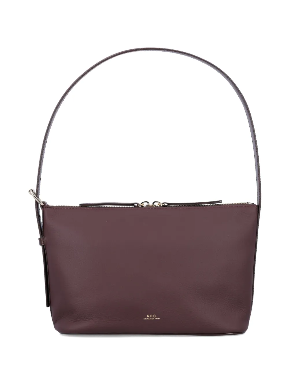 A.P.C. Vera leather zip-top shoulder bag Rood