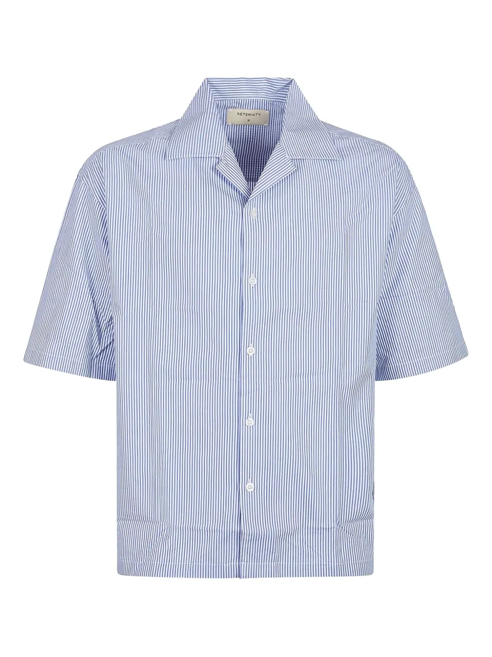 striped short-sleeve shirt