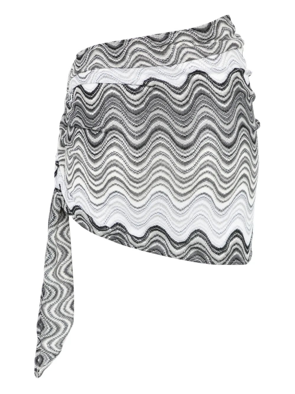 MC2 Saint Barth Rachel wave-pattern wrap skirt | Beach Cover-Ups | Image 2