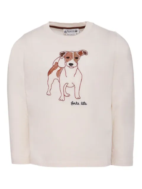 Bonpoint dog-print long-sleeve sweatshirt