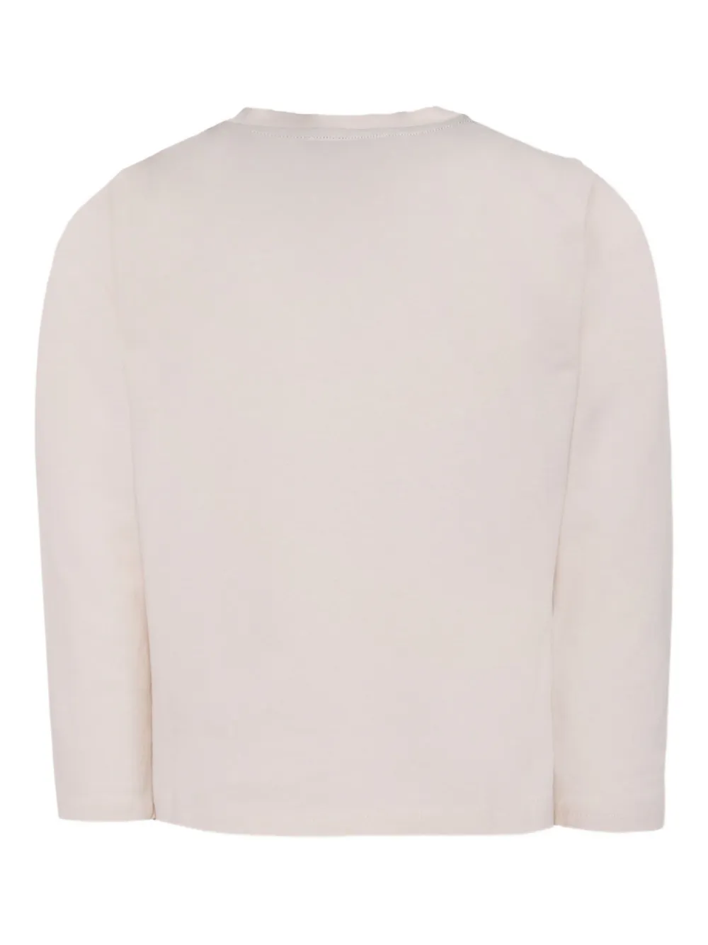 Bonpoint Sweater met lange mouwen en print Beige