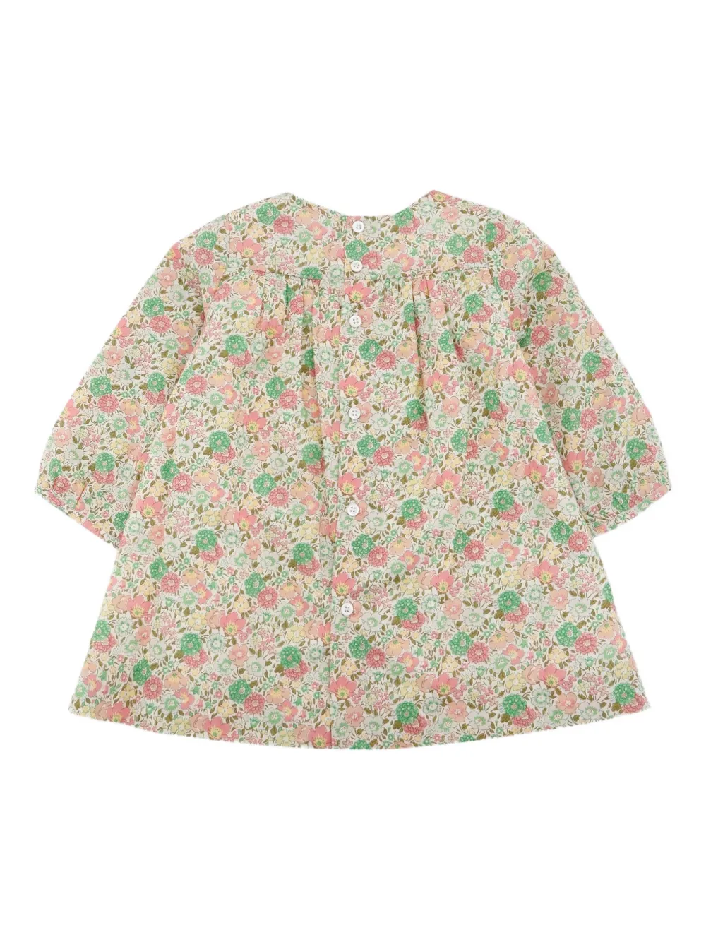 Bonpoint Jurk met bloe print Roze