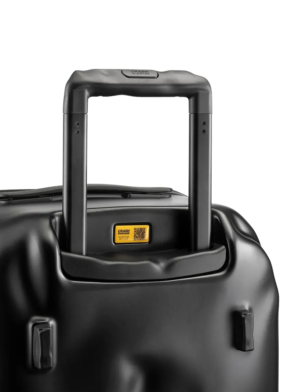 Crash Baggage Hammered-effect Top-handle Luggage In Black