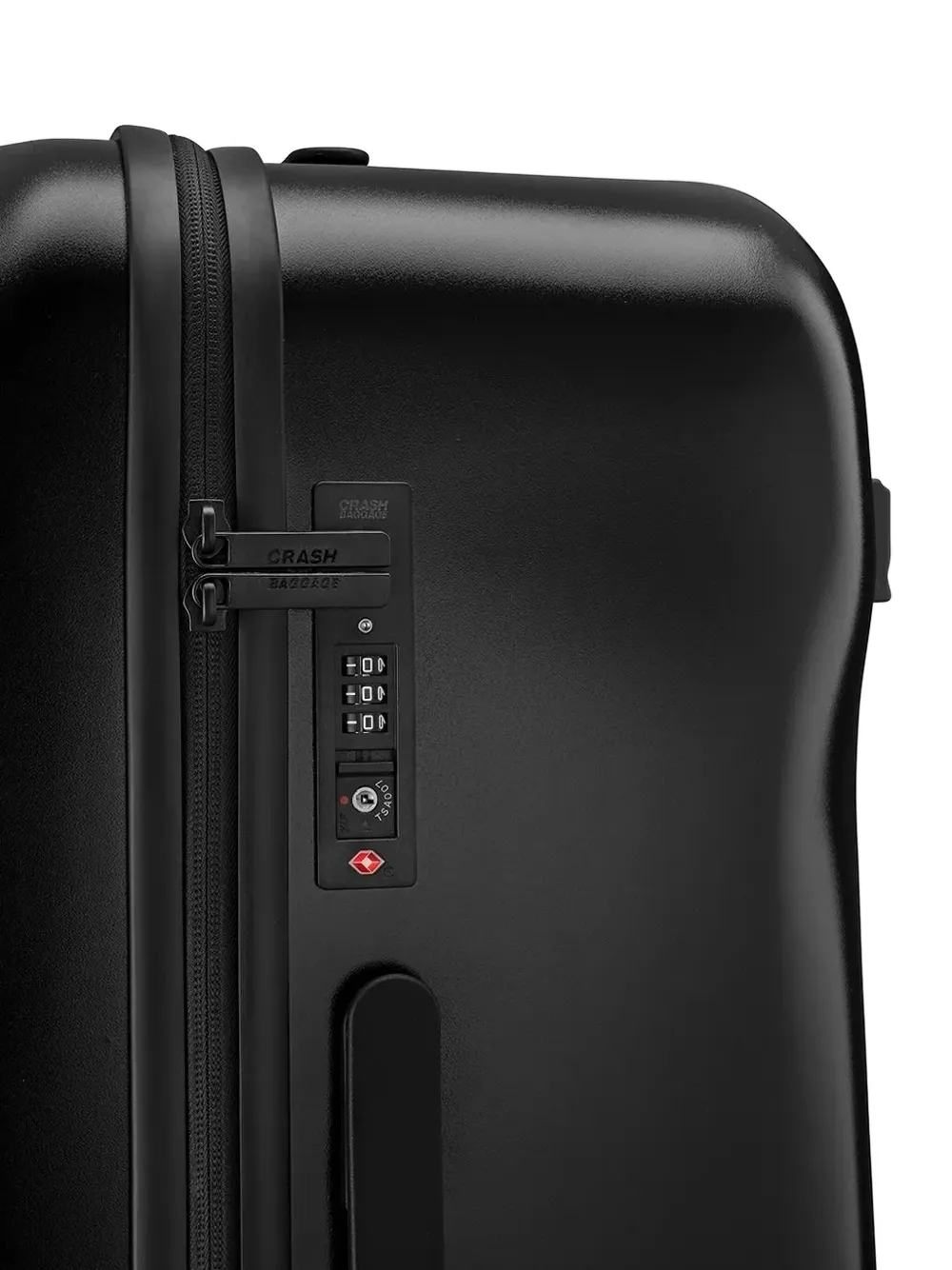 Crash Baggage Hammered-effect Top-handle Luggage In Black