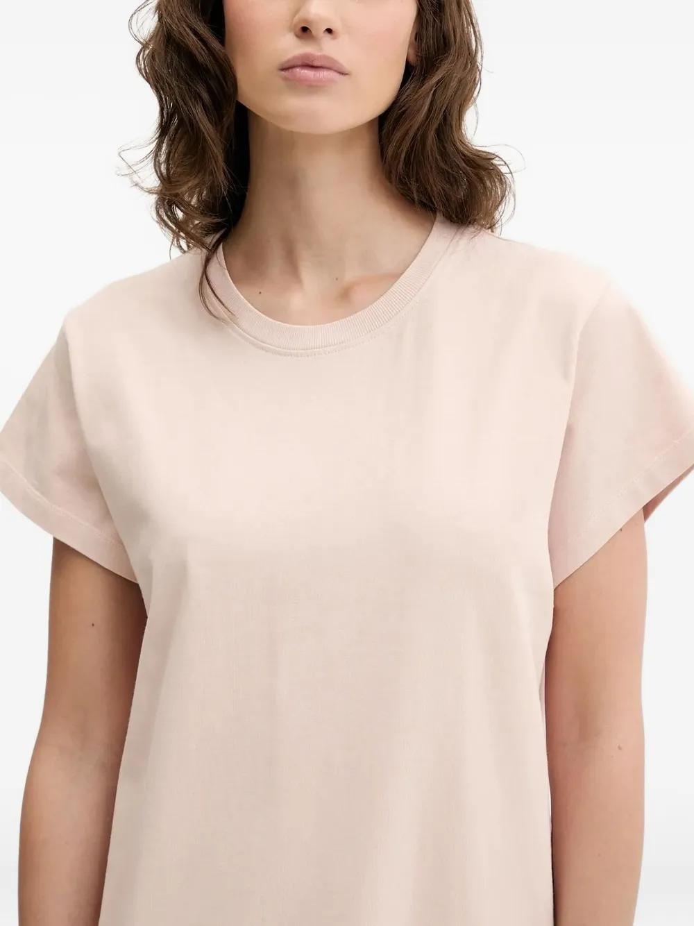 IRO LITONYA short-sleeve midi dress Roze