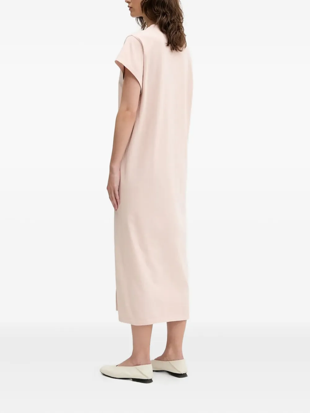 IRO LITONYA short-sleeve midi dress Roze