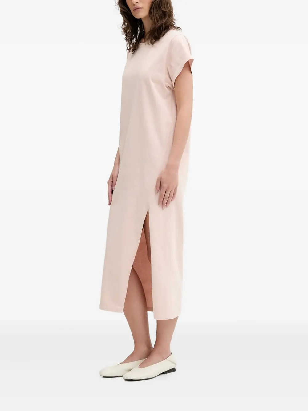 IRO LITONYA short-sleeve midi dress Roze