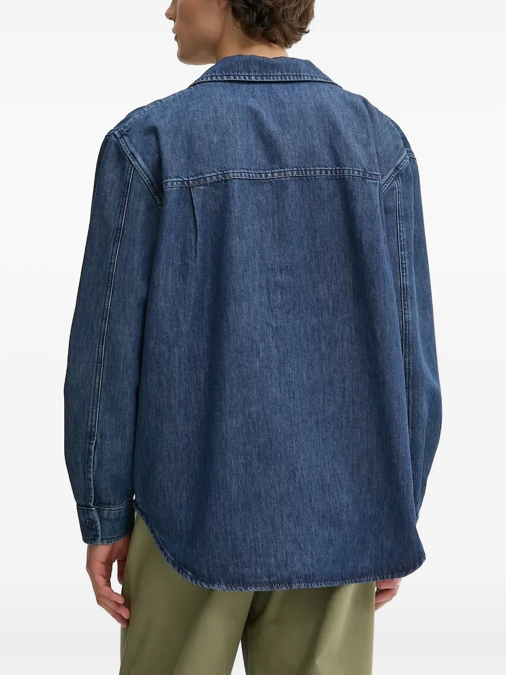 IRO Denim overhemd met dubbele zak - Blauw