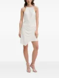 IRO halter-neck asymmetric mini dress - White