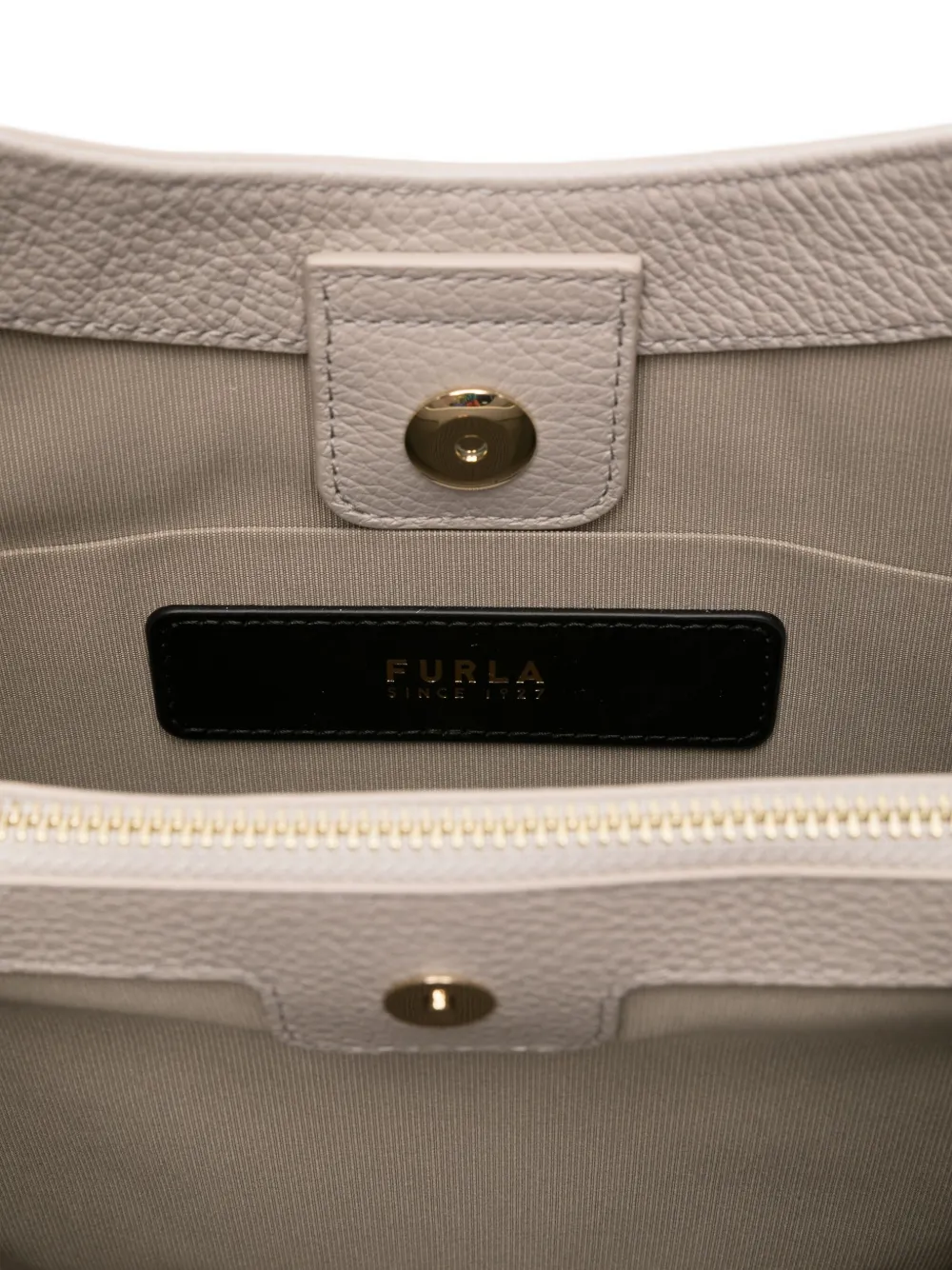 Furla Gewelfde schoudertas Grijs