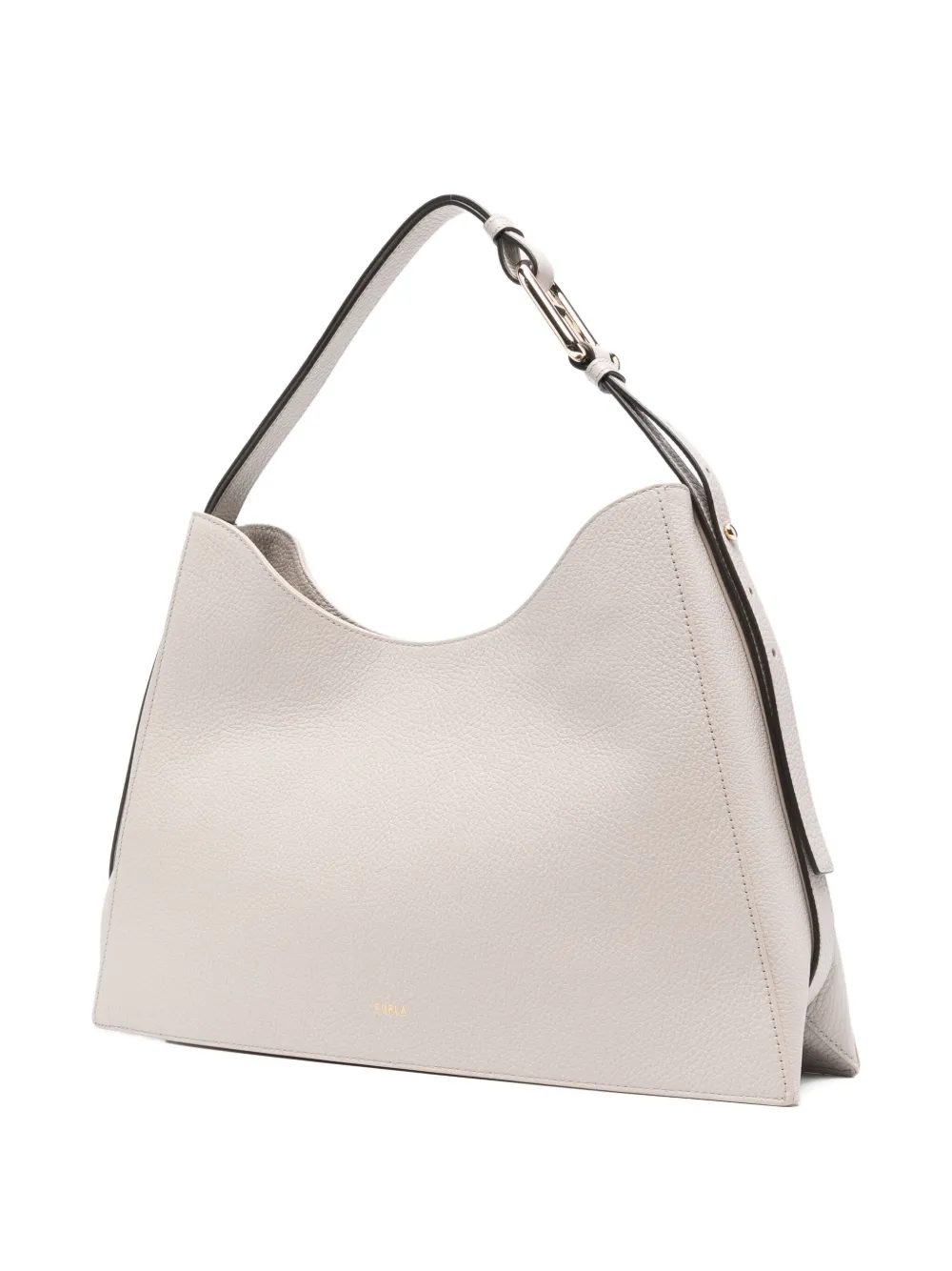 Furla Gewelfde schoudertas Grijs