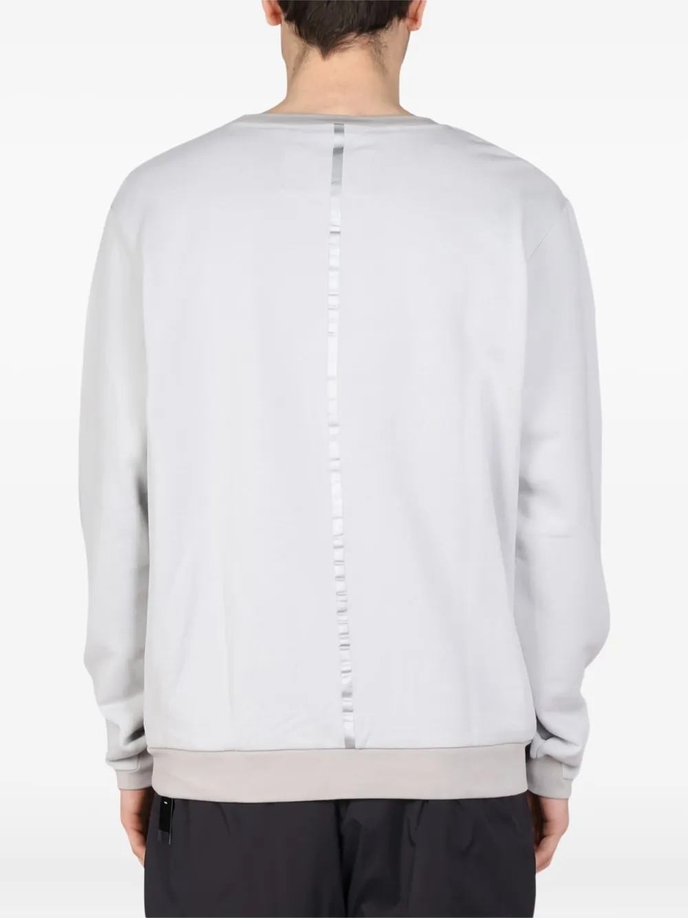  Monobi Crew-neck Panelled Sweatshirt - Grey 