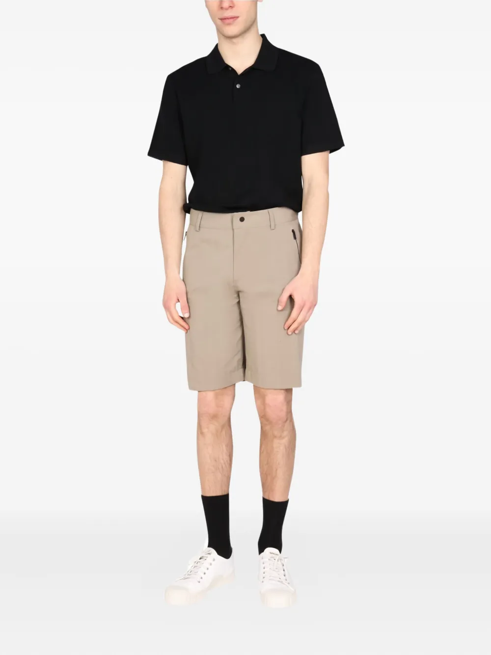 MONOBI poplin bermuda shorts - Beige