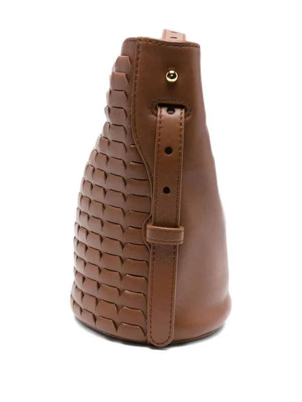 Furla Mini Sfera Leather Bucket Bag Brown FARFETCH VN