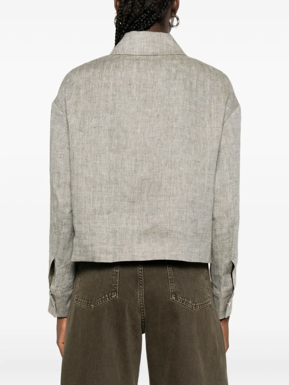 Max Mara Lucas linnen jack Grijs