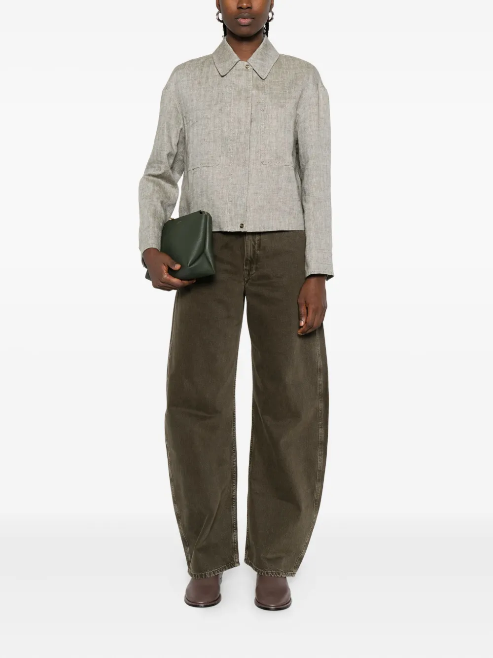 Max Mara Lucas linnen jack Grijs