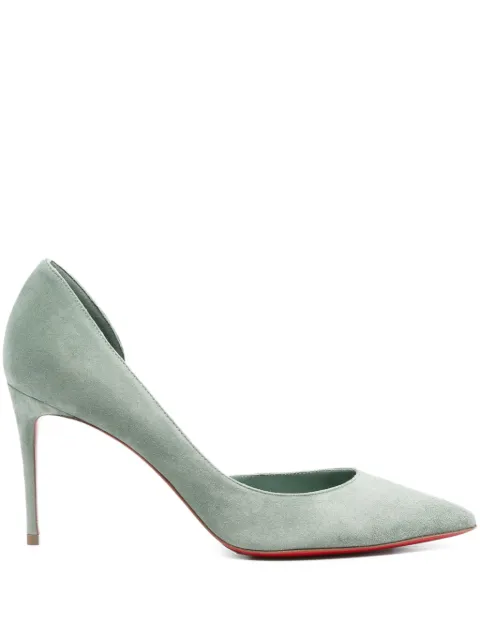 Christian Louboutin حذاء شمواه بكعب وفتحات