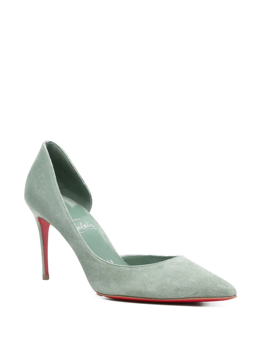 Christian Louboutin suede cut-out heeled pumps | Heeled Pumps | Image 2
