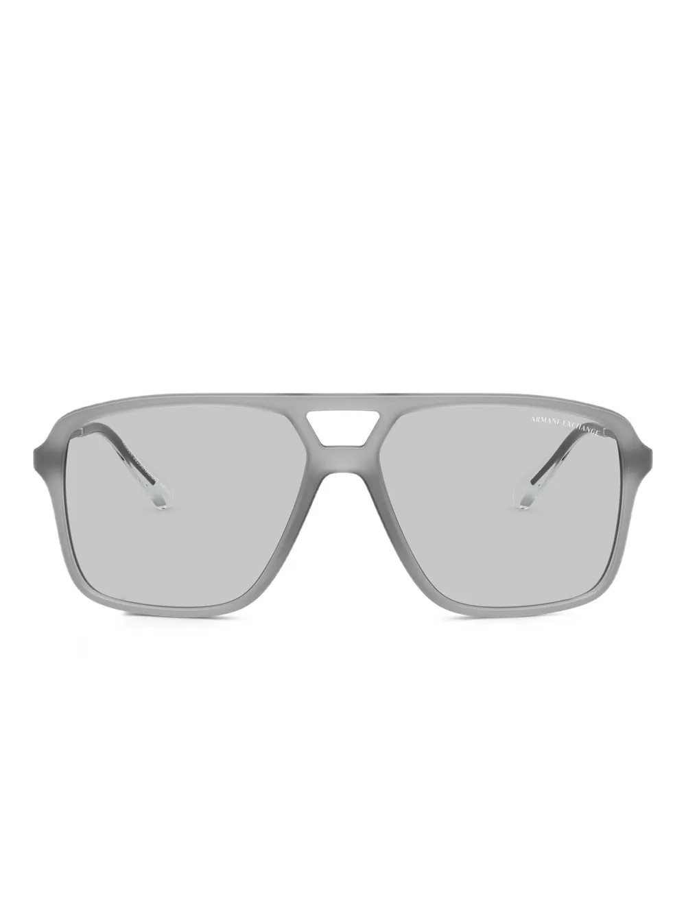Armani Exchange Sonnenbrille mit eckigem Gestell - Grau