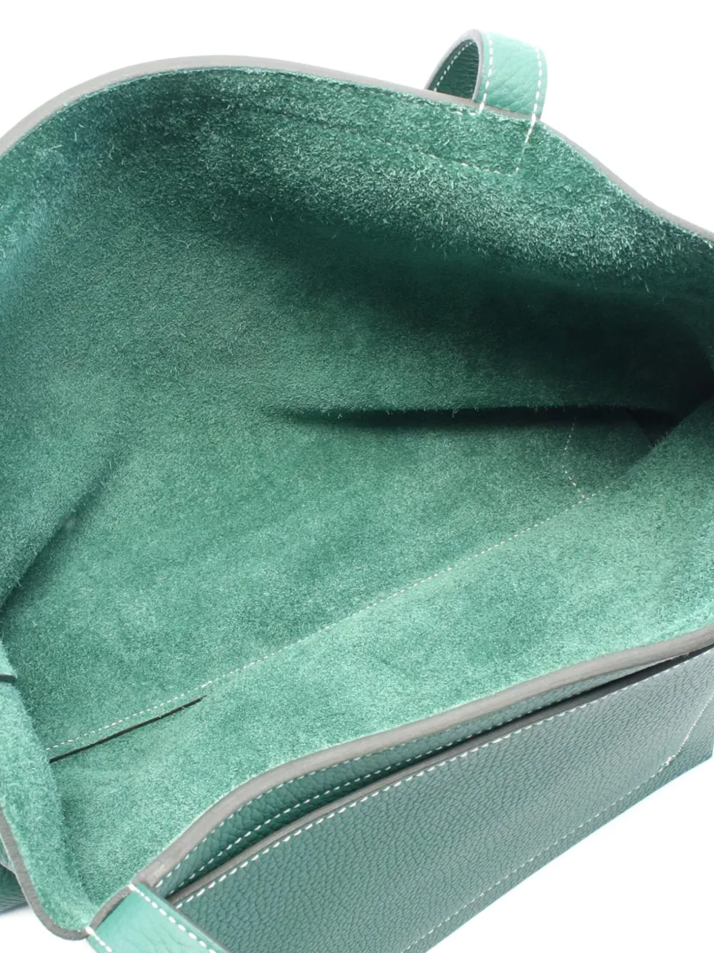 Pre-owned Hermes 2024 Clemence Cabasellier 31 Tote Bag In Green