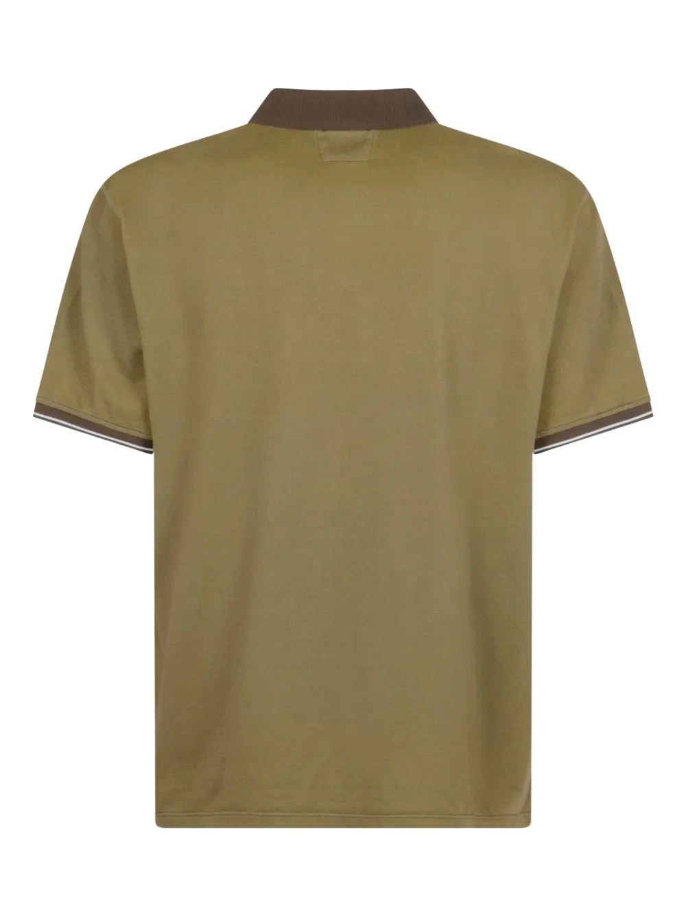 C.P. Company contrast-collared polo shirt - Groen