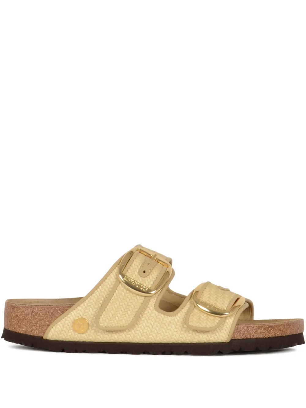 Birkenstock Arizona Big Buckle Raffia sandals Neutrals