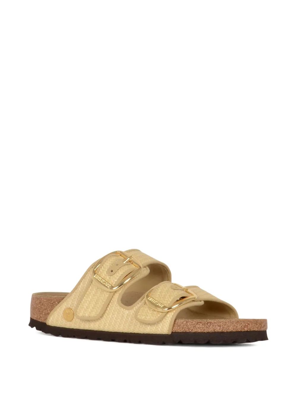 Birkenstock Arizona Big Buckle Raffia sandals Neutrals