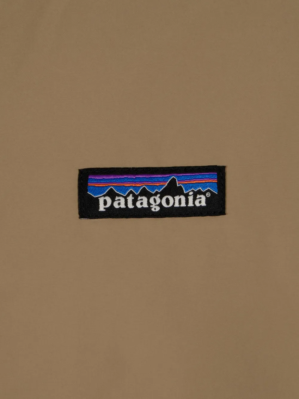 Patagonia Jack met capuchon en logopatch Groen