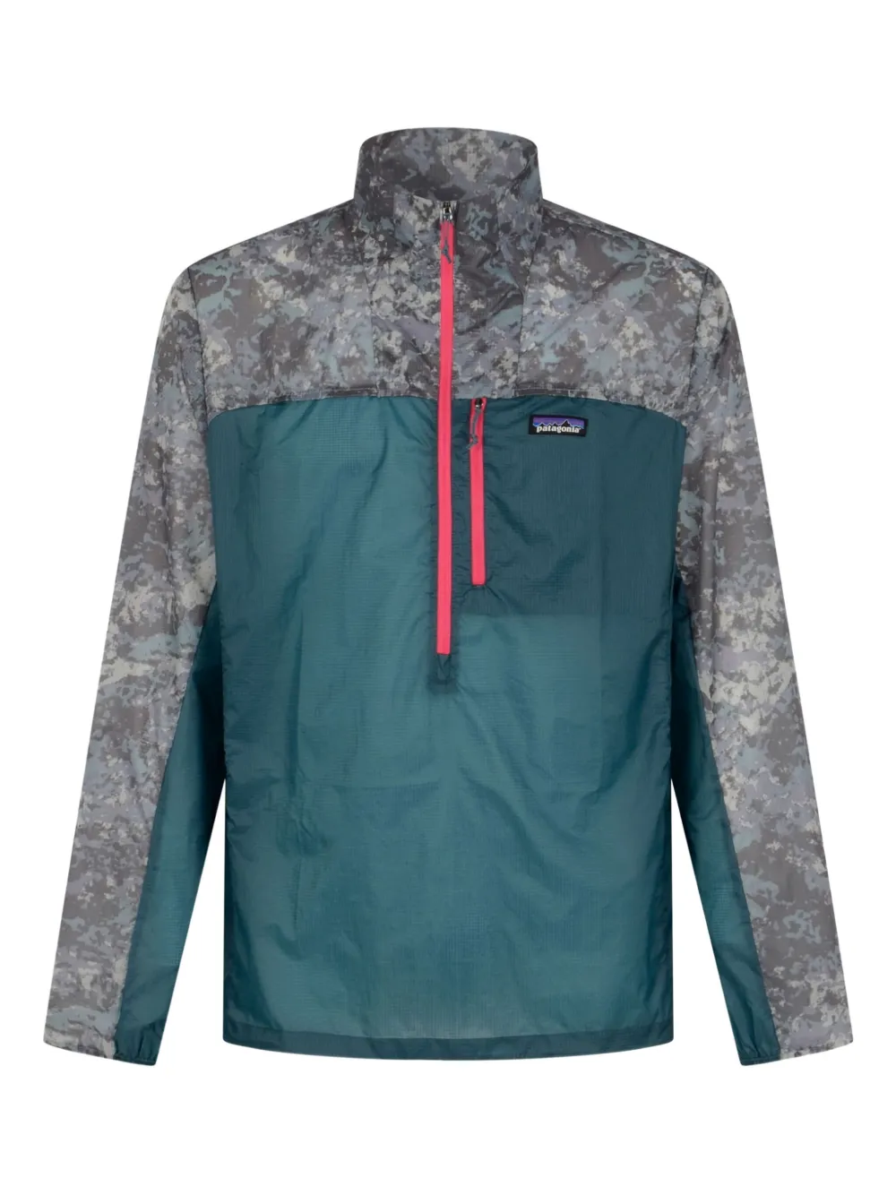 Houidini Stash colour-block half-zip jacket