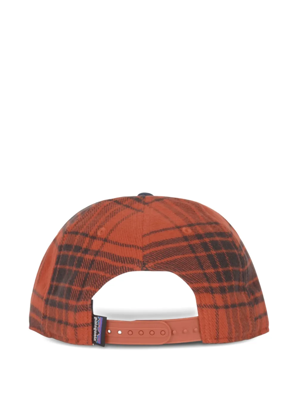 Patagonia Range geruite pet met denim Rood